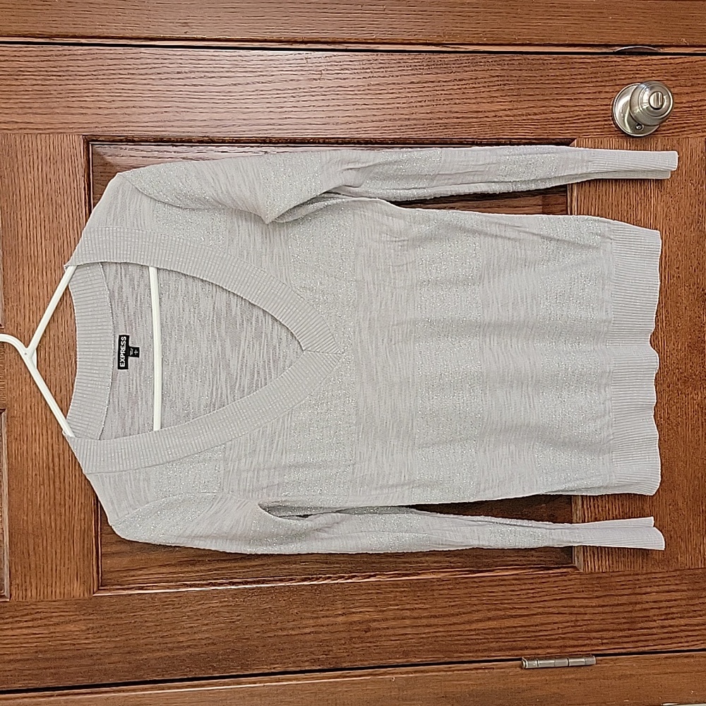 Express Gray and Sparkle shirt